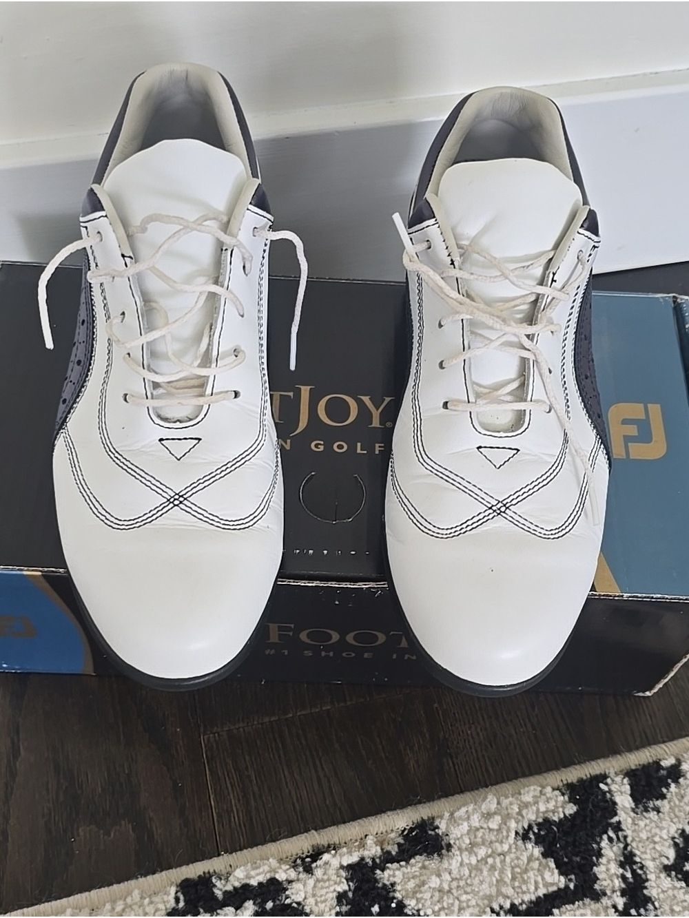 FootJoy White & Purple Women's LoPro Golf Shoes Size 8 - Picture 9 of 10